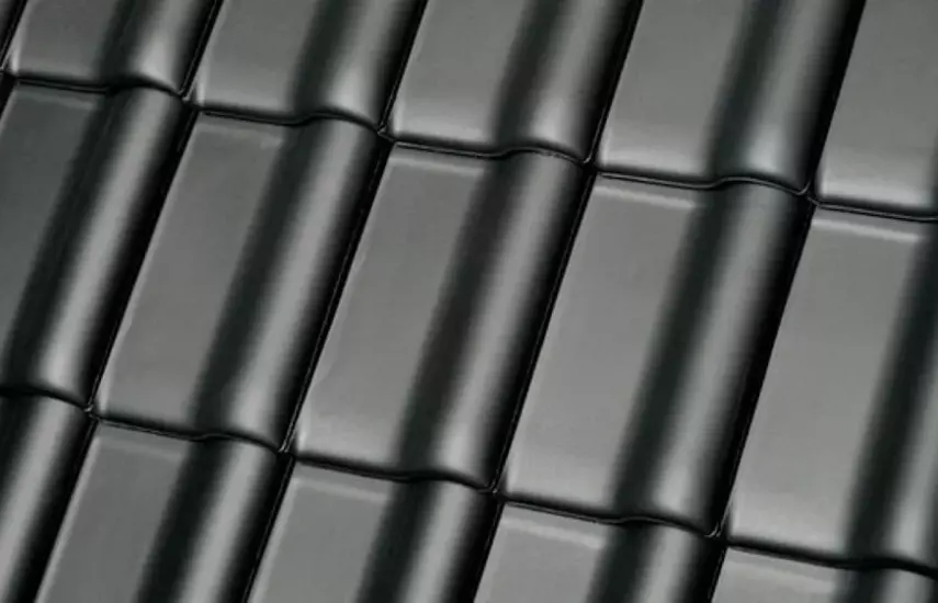 Керамическая черепица рядовая Roben plus Kastanienbraun, каштановый глянцевый